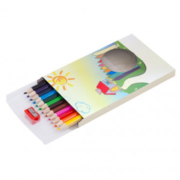 Zestaw reklamowych kredek z możliwością nadruku logo Jumbo, mix