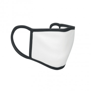 Sublimacyjna maseczka twarz, białego koloru