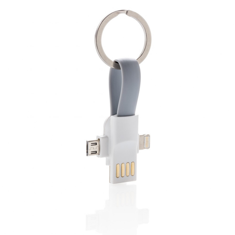 Kabel do ładowania 3 w 1, brelok do kluczy