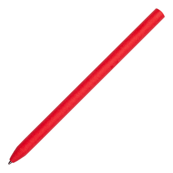 Ekologiczny długopis papierowy, w czerwonym kolorze do nadruku logo