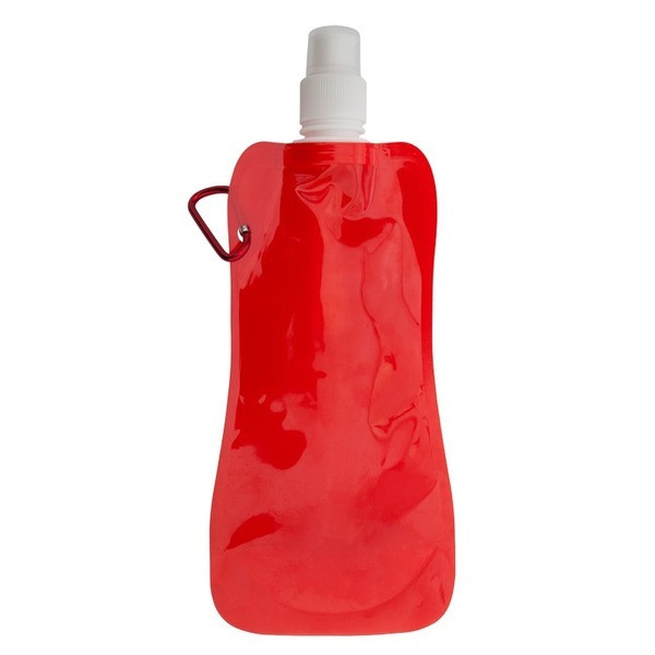 Składany bidon Extra Flat 480 ml, czerwony