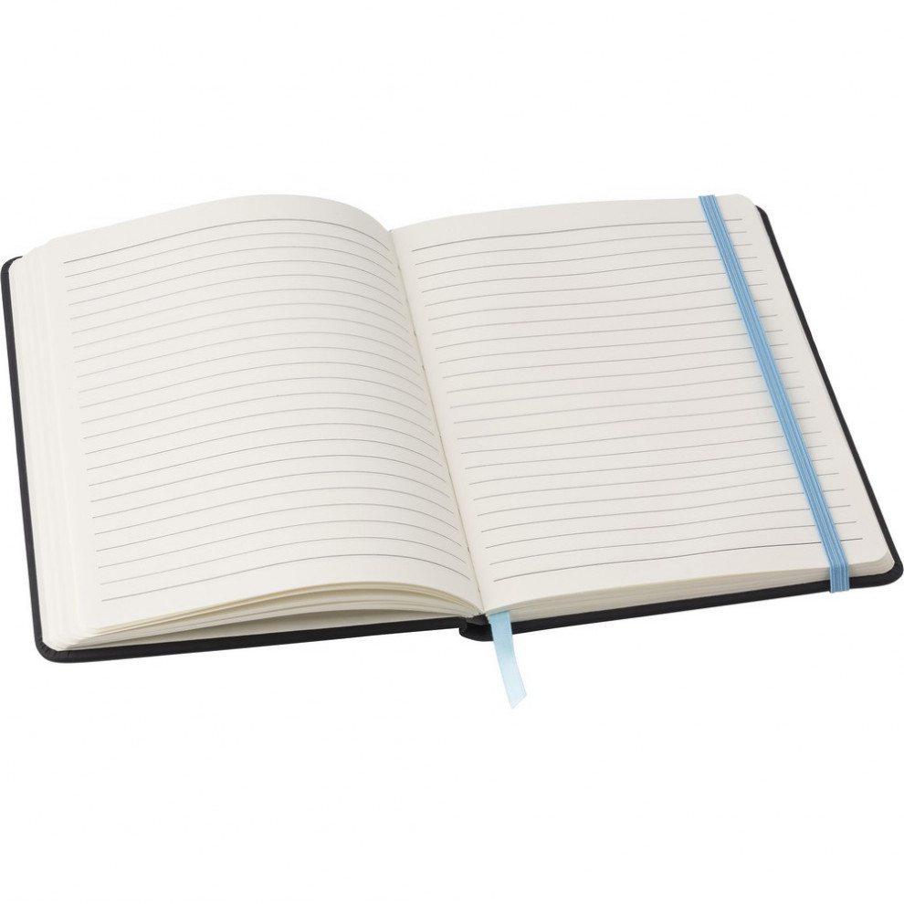 Reklamowy notes z niebieską tasiemką